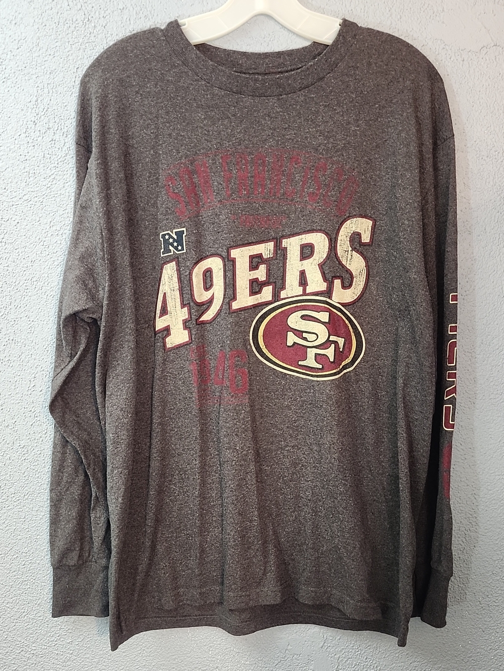 NFL San Francisco 49ers Long Sleeve Tee - Gray